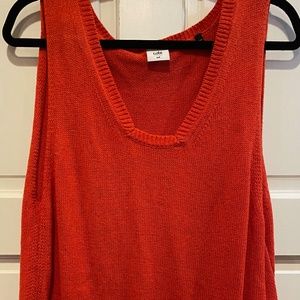 CABI 5012 Orange Siren Sleeveless Sweater Vest